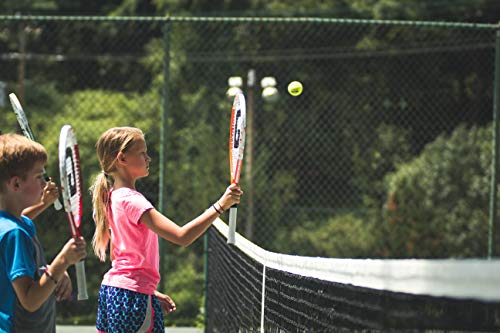 Gamma Sports Junior Tennis Racquet: Quick Kids 23 Inch Tennis Racket - Prestrung Youth Tennis Racquets for Boys and Girls - 93 Inch Head Size - Orange