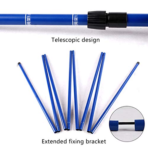Tennis net Ball network Folding Net Badminton Net Mobile Portable Badminton Tennis Rack Simple Net Folding Net Column Best Gift (Color : Blue, Size : Net width=510cm)