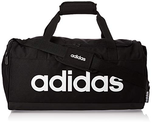 adidas Lin Duffle S Duffel - Black/Black/White, NS - Gym Store | Gym Equipment | Home Gym Equipment | Gym Clothing