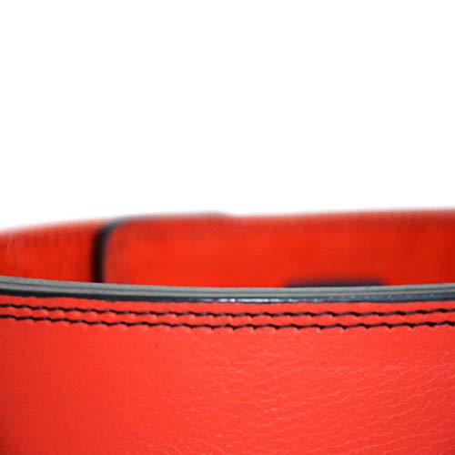 AALYANZ Lever Belt Made of Cow MILD Leather 13MM Belt for Men & Women Lower Back Support for Weightlifting (RED, Small)