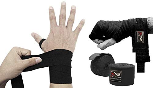 EVO Fitness Bandages Boxing Hand Wraps Elasticated 3.5 meter MMA Martial Arts Inner Gloves Mitts Protector Muay Thai Kick Boxing