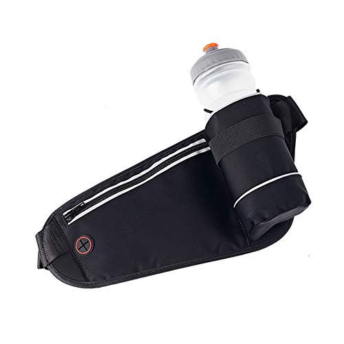 ADD Running Belt Waist Bag for Men and Women | Gym Fanny Pack | Reflective Waist Pouch with Water Bottle | Expandable Waterproof Sports Belt Waist Phone Holder for Jogging