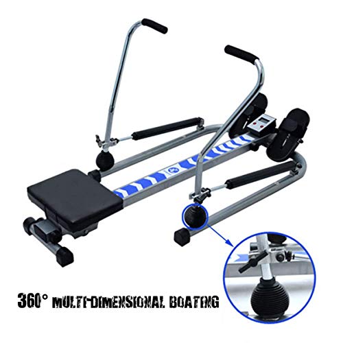 AMZOPDGS Foldable Rowing Machines Rowing Machine for Home Use Foldable, Rowing Machine for Home Use Multi-Function, with Hd Display, LCD Display, Maximum Load 140Kg, for Office, Balcony, Gym