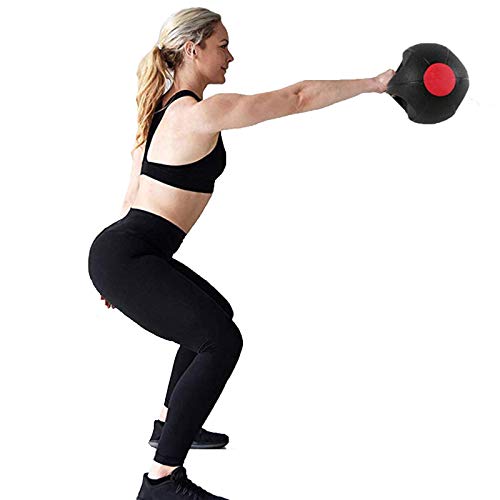 Medicine Ball AGYH Double Handle Rubber, Balance Training Aerobics Fitness Ball, 3kg/4kg/5kg/6kg/7kg/8kg/9kg/10kg (Size : 5kg/11lb)