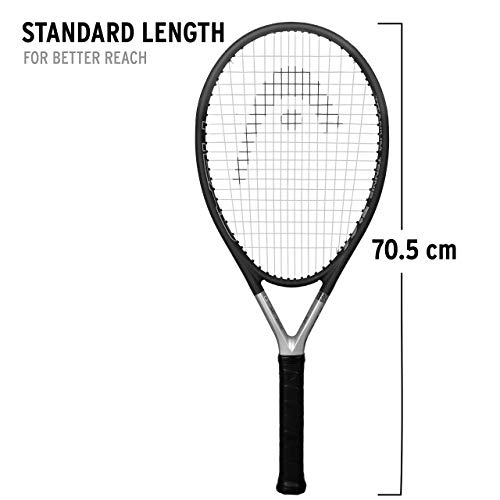 HEAD Ti S6 Tennis Racket Titanium - Grey, L4