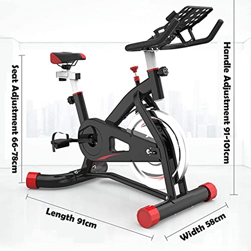 Spin Bike Exercise Bike Indoor Ultra Silent Belt Drive Cardio Workout Machine Upright Bike Home Gym 330 Lbs Max Weight