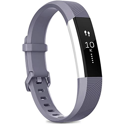 Yandu for Fitbit Alta Wrist Strap, Replacement strap for Fitbit Alta and Fitbit Alta HR, Adjustable Sport Wristbands for Women Men (07 Grey, L)