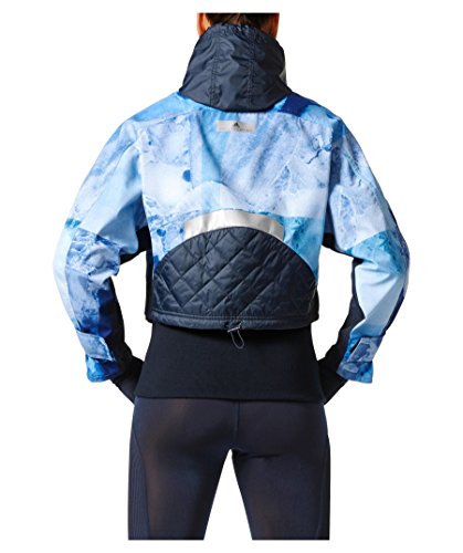 adidas Women's Run Trail Jacket, Blue, Small