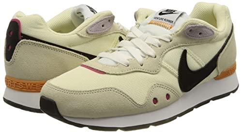 NIKE Women's Venture Runner Trainers, Coconut Milk Black Coconut Milk, 8 UK