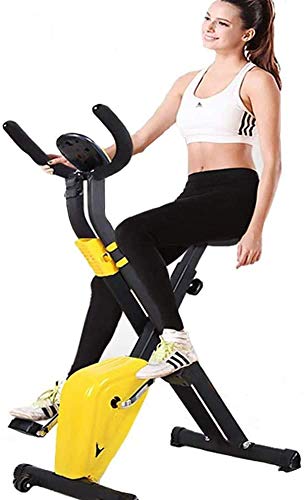 Lloow Folding Indoor Exercise Bike Cycling Spin Bike,Lightweight Fitness Equipment Portable Arm Home Pedal Exerciser bici spinning bicicleta no backrest