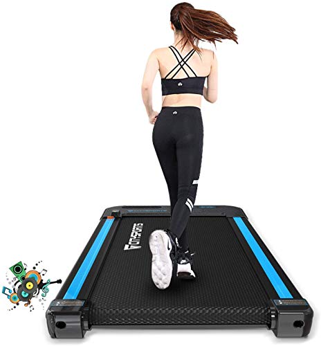 CITYSPORTS Treadmill 440W Motor, Electric Walking Machine Bluetooth Built-in Speakers, Adjustable Speed, LCD Screen & Calorie Counter, Ultra Thin and Silent, Intended for Home/Office