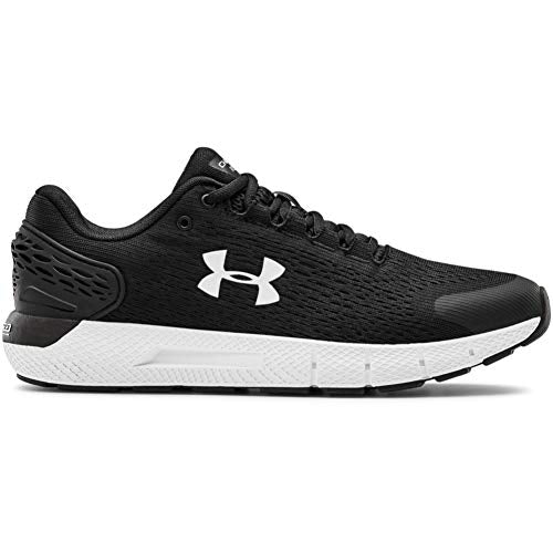 Under Armour Men's Charged Rogue 2 Road Running Shoe, Black White White 004, 10 UK
