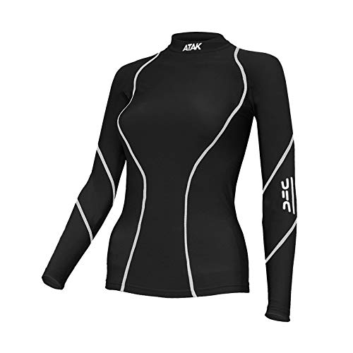 Atak Sports Men's Compression Shirt, Black, Medium