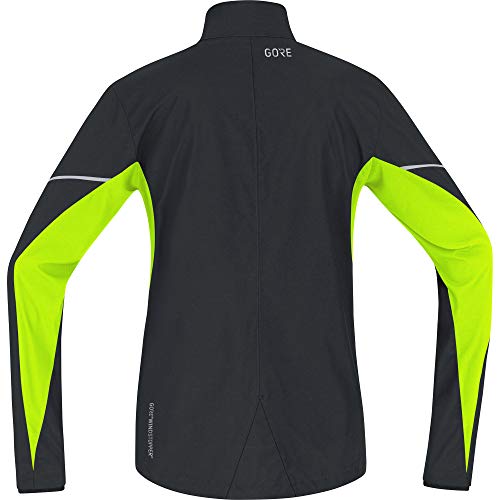 GORE Wear R3 Men's Jacket, Partial GORE WINDSTOPPER, M, Black/Neon Yellow