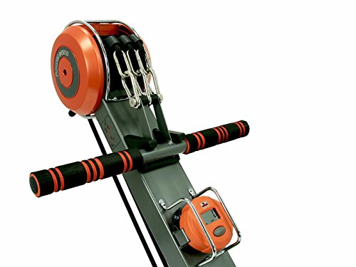 Body Sculpture BR3010 Rower and Gym | Adjustable Resistance | Built-in-Gym | Folds | Free DVD | Track Your Progress | More, Red / Black, One Size