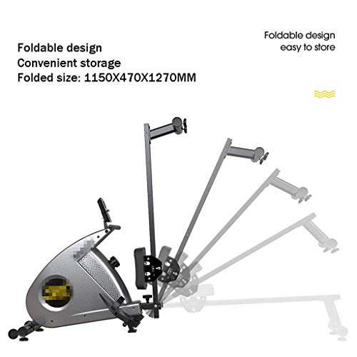 Rowing Machine Exercise Equipment Row Machines for Home Silent Folding Magnetic Rowing Machine Tension Resistance Exercise for Whole Body