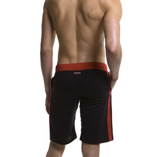 AWEIDS Men's Soft Breathable Running Sports Loose Shorts Pants Jogging Shorts (S(fits UK XS), Black)