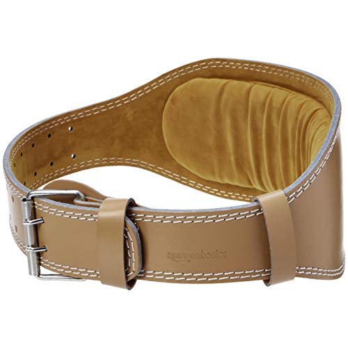 Amazon Basics Padded Weight Lifting Belt, 15.2 cm Wide, Small