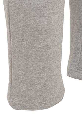 Imporio 11 Men's Plain Open Hem Jogging Bottom 2 Side Pockets with Zip Trouser Men Fleece Sports Gym Trouser UK Size Small - 5XL (Grey, Medium)