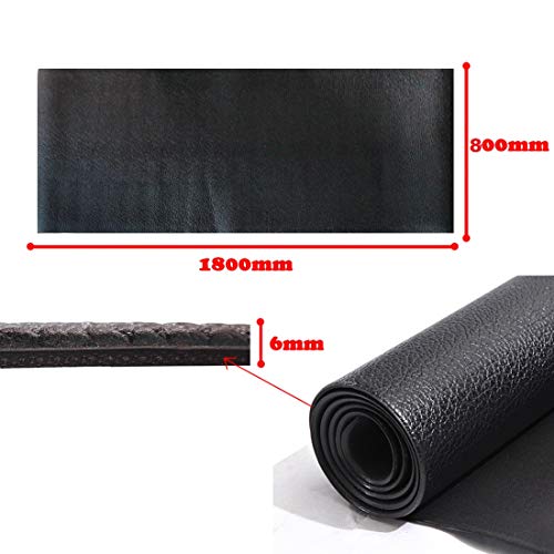 GIOVARA Fitness Equipment and Exercise Mat, Non-slip Shock Resistant Floor Protector Mat for Treadmills, Cycles, Rowers, Cross Trainers and Other Gym Equipment, 180cm x 80cm