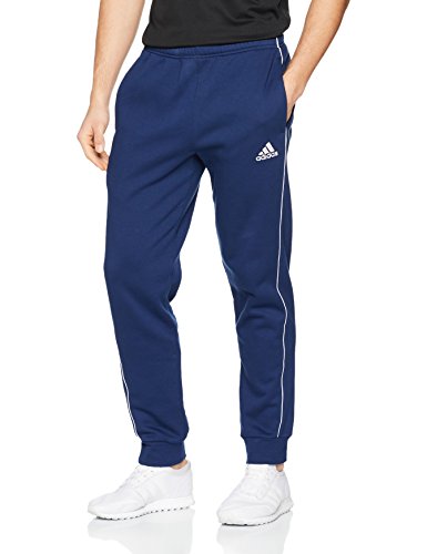 adidas Men Core 18 Sweat Trousers - Dark Blue/White, Medium - Gym Store | Gym Equipment | Home Gym Equipment | Gym Clothing