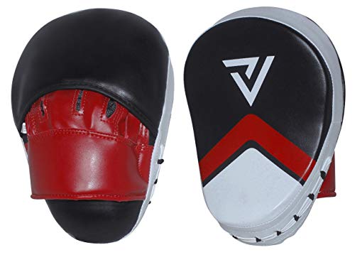 Boxing sparing punching pads and bag glove rex leather + FREE hand wraps & skipping rope