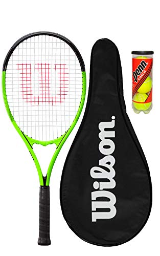 Wilson Blade Feel XL 106 Tennis Racket, Full Protective Cover & 3 Tennis Balls