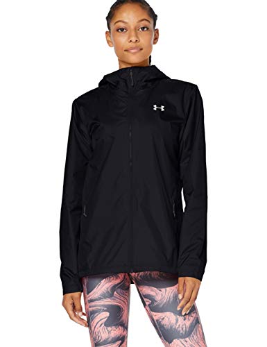 Under Armour Forefront Rain Jacket Jacket, Men Black, Black / / Ghost Gray (001), Small