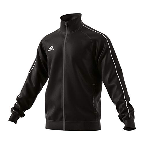 Adidas CE9053 Core 18 Polyester Jacket - Black/White, Large