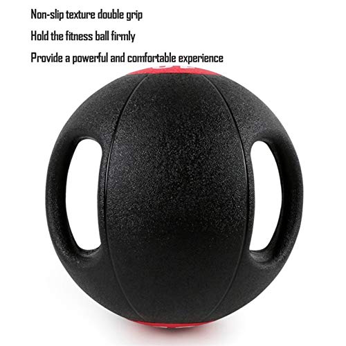 Medicine Ball AGYH Double Handle Rubber, Balance Training Aerobics Fitness Ball, 3kg/4kg/5kg/6kg/7kg/8kg/9kg/10kg (Size : 5kg/11lb)