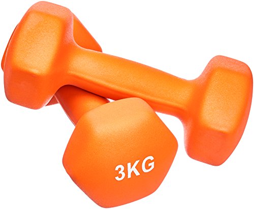 Amazon Basics Neoprene Dumbbell Pair, 2 x 3Kg
