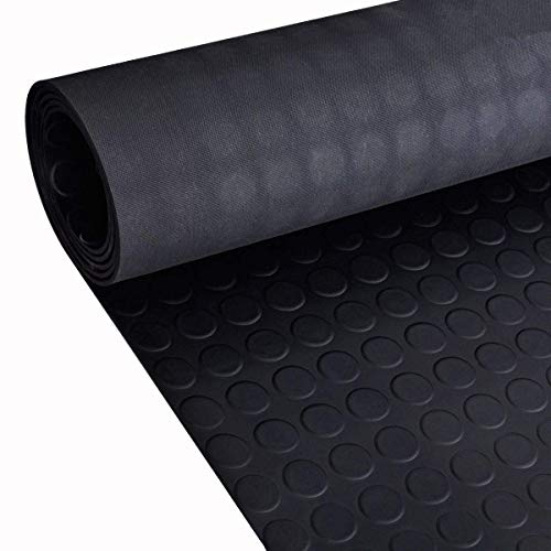 3m x 1.5m | Coin Rubber Garage Flooring Matting | 16 Sizes to Choose from on This Listing | 3mm Thick Floor Mat | A Grade | 9ft 9