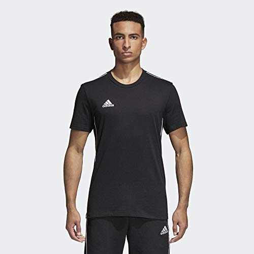 Adidas Men's Core 18 T-Shirt,Black/White,Medium