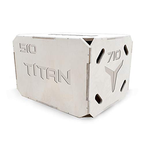 Plyo Box Plyometric Box Wooden Platform for Crossfit, Jump Training, Conditioning, Home fitness Jump trainer, Workout Step Platform Equipment for Fitness, Box-Squats and Steps-up 3 in 1, 50/60/70 cm