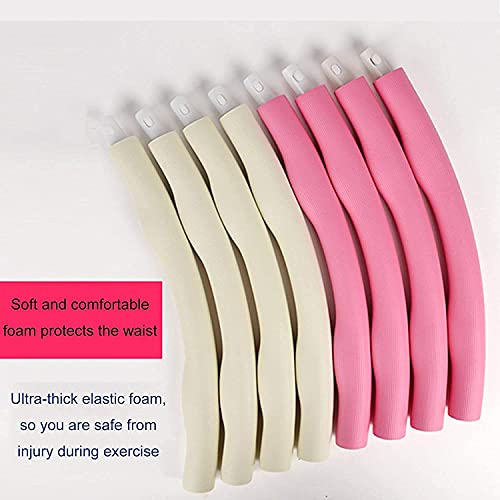 fitness hula hoops Weighted Hula Hoop, 8-section Detachable Fitness Hula Hoops, Hula Hoop for Weight Loss and Massage, for Adults Movement and Weight Loss Suitable with Mini Tape Measure Rope