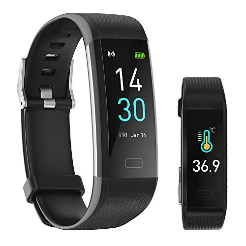 Activity Tracker Fitness Trackers Smart Watch with Body Temperature Heart Rate Blood Pressure Monitor IP68 Waterproof with Sleep Monitor Calorie Step Counter for Women Men - Gym Store | Gym Equipment | Home Gym Equipment | Gym Clothing