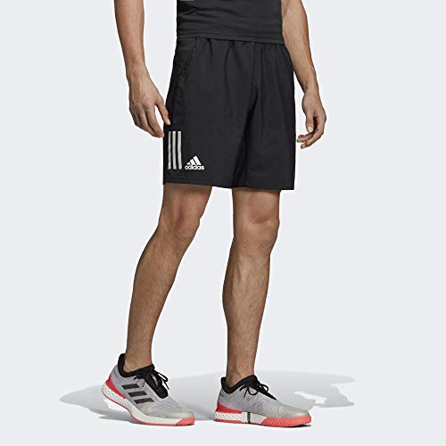 adidas Club 3Str Short Sport Shorts - Black/White, Small