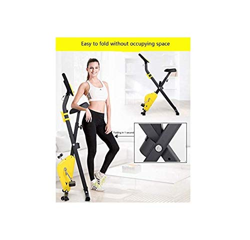 Lloow Folding Indoor Exercise Bike Cycling Spin Bike,Lightweight Fitness Equipment Portable Arm Home Pedal Exerciser bici spinning bicicleta no backrest