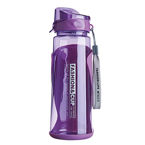 Adult/Teen Water Bottle with Straw Outdoor Sports Water Drink Bottle for Fitness,Gym BPA Free 720Ml Water Cups (Purple, 720ml)