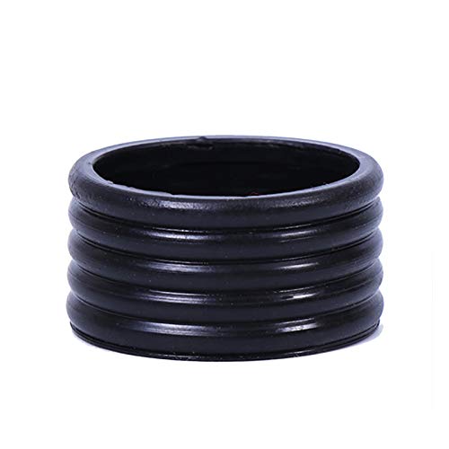 Tennis Grip Ring Sweat Practical Silicone Absorbing Racquet Absorb Band Handle's Badminton Overgrip Sports Stretchy Racket Protector Elastic 3pcs(Black)