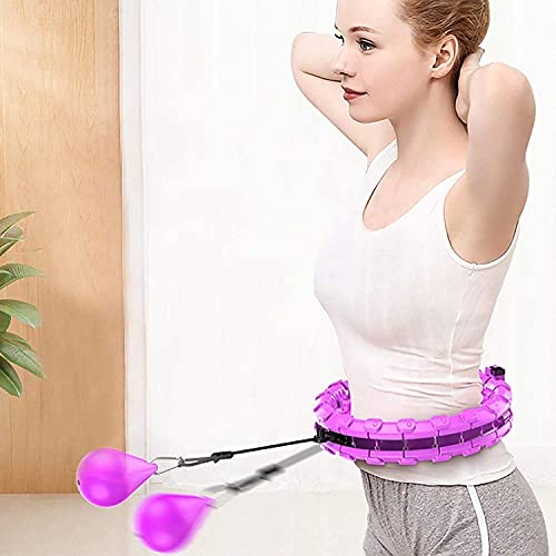 fitness hula hoops,Weighted Smart Fitness Hoop Abdomen Fitness Equipment Professional Fitness Hula Hoop 2 In 2 Abdomen Fitness Weight Loss Massage Non-Fall Hula Hoops Adults Kids Beginners Exercising
