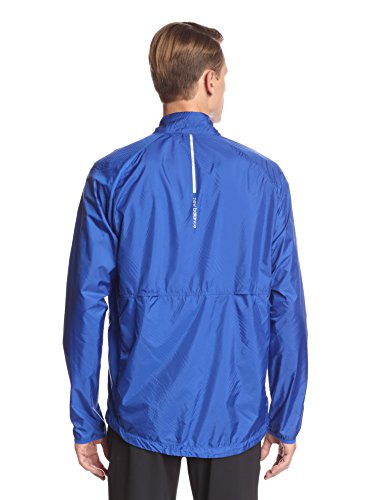 New Balance Men's Shadow Run Jacket-Azurite/Acai, Large