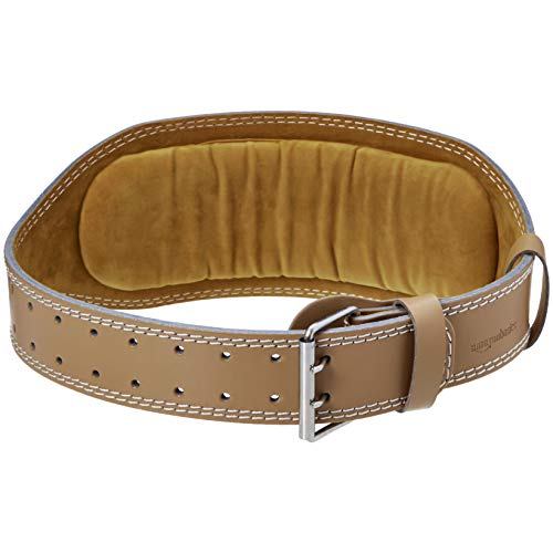 Amazon Basics Padded Weight Lifting Belt, 15.2 cm Wide, Small