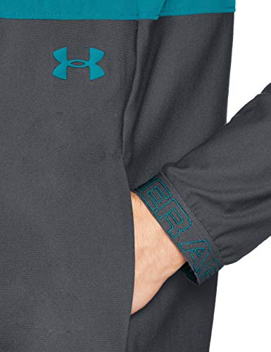 Under Armour Men Vanish Hybrid Jacket Warm-Up Top - Teal Rush/ Pitch Gray/ Teal Rush (454), 2X-Large