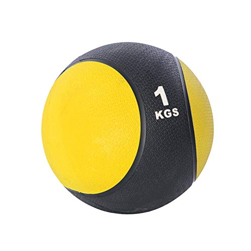 Abaodam 1KG Yoga Pilates Ball Small Exercise Ball Medicine Ball for Abdominal Workouts and Shoulder Rehabilitation Exercises Core Strengthening