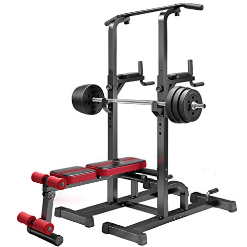 ZYQDRZ Heavy-Duty Multifunctional Power Tower, Pull-Lift Belt Platform Bench Press, Strength Training Fitness Exercise Equipment, Used for Home Gym Strength Training