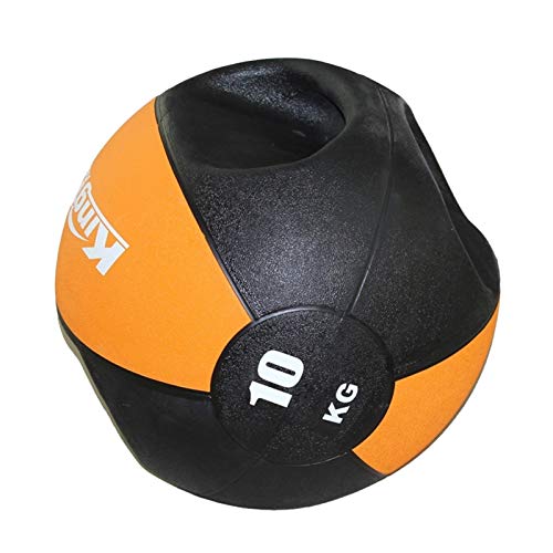 Medicine Ball AGYH Binaural, Boxing Training Strength Training Core Training Rubber Bouncy Ball, 10kg/22lb