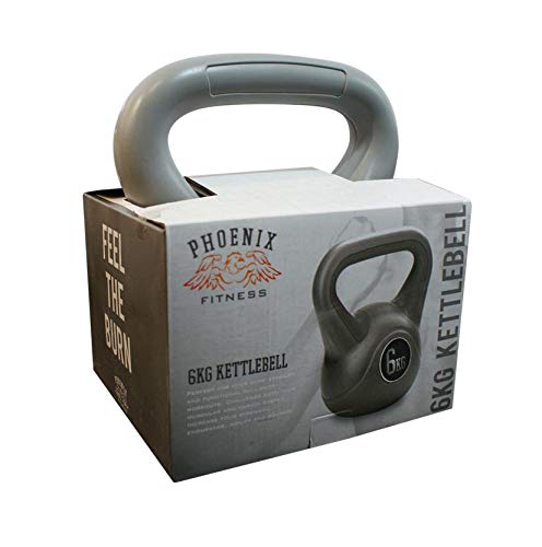 2020 6kg Kettlebell Phoenix Fitness, Heavy Weight Kettlebell for Strength Cardio Training - Kettlebells for Home and Gym Fitness Workout for Bodybuilding Weight Lifting - Single
