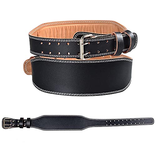 Fitness squat weightlifting leather belt widened sports belt deadlift fitness belt unisex-D_L