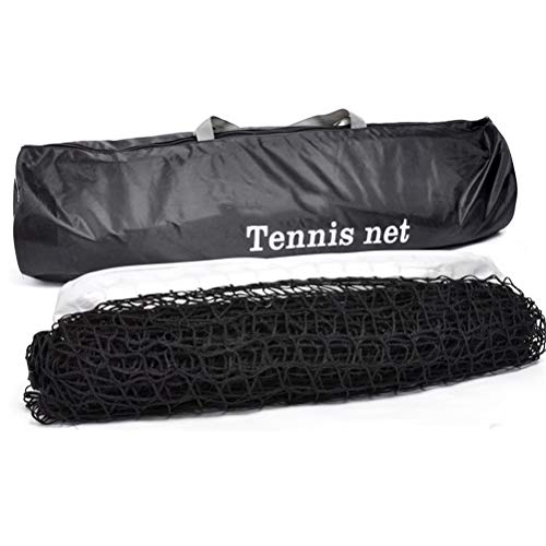 Dbtxwd Tennis Training Net 12.8M*1.1M, Polyester Foldable Volleyball Black Net for Suitable for Family Entertainment Garden